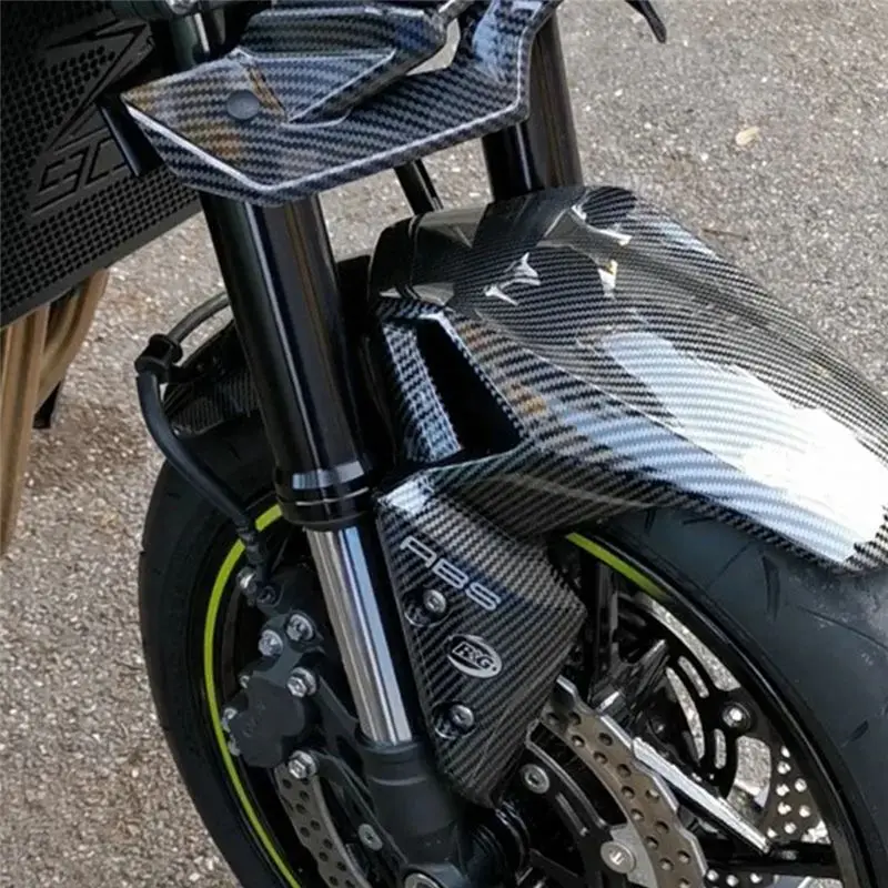 Leading-Edge-Motorcycle Front Wheel Fender Mudguard Splash Guard For Kawasaki Z900 2019-2024 Accessories Carbon Fiber