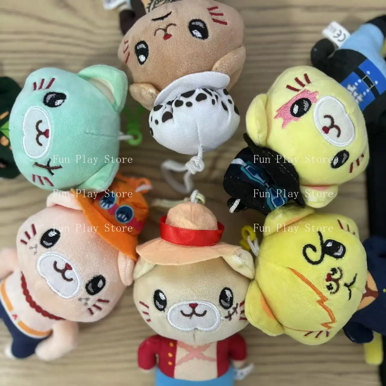 Llavero de Peluche de Anime One Piece con Monkey D. Luffy, Roronoa Zoro, Sanji, Ultraman, Ace y Sabo, Bonito Regalo de Navidad o Cumpleaños