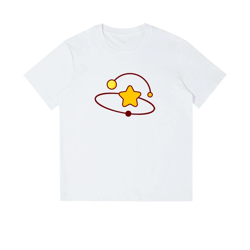 

Small and fresh Japanese T-shirt for men loose casual short-sleeved top with round collar summer novelty of 2025
