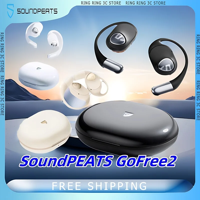 

SoundPEATS GoFree2 Wireless Bluetooth Headphones IPX5 Waterproof Noise Reduction Customized Sports Earphones With Microphone