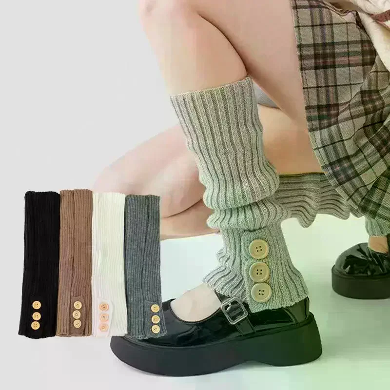 Y2k Winter Beinwärmer Flauschige Goth Accessoires Gothic Lolita Stricken Lange Socken Damen Beinwärmer Lady Socke Gothic Stilvolle Legging