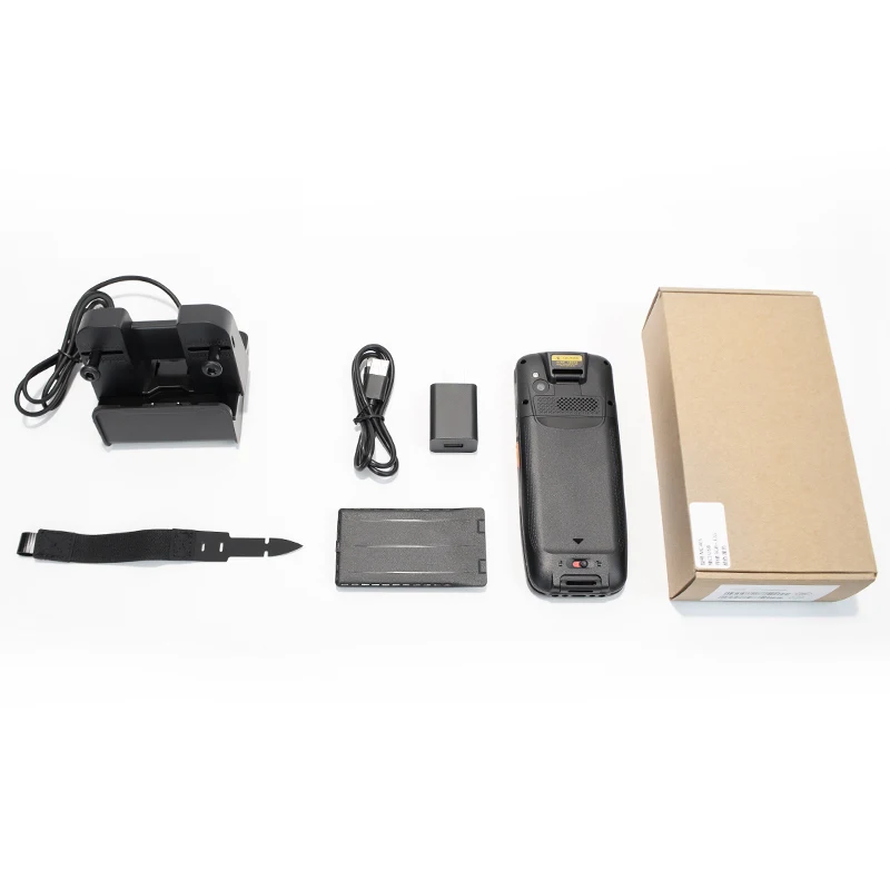 PDA MC-405 Android 11 4 + 64GB Kamera 13MP 5000MAh Komputer Seluler Pemindai Kode Batang Android PDA Kasar dengan Basis Pengisi Daya