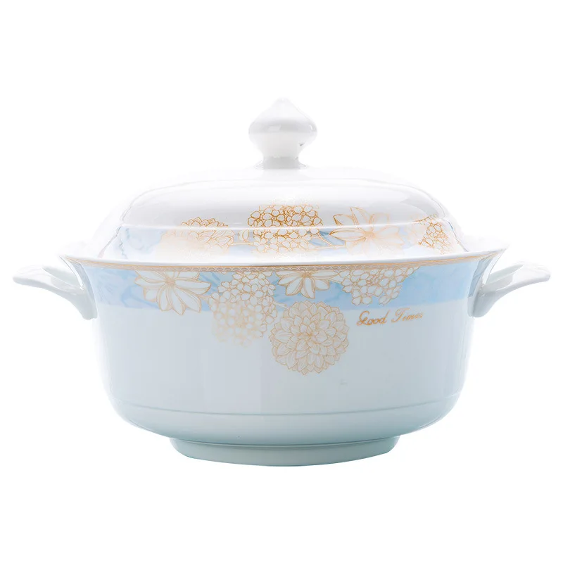 

High temperature underglaze color dishes set, household, tableware, bone