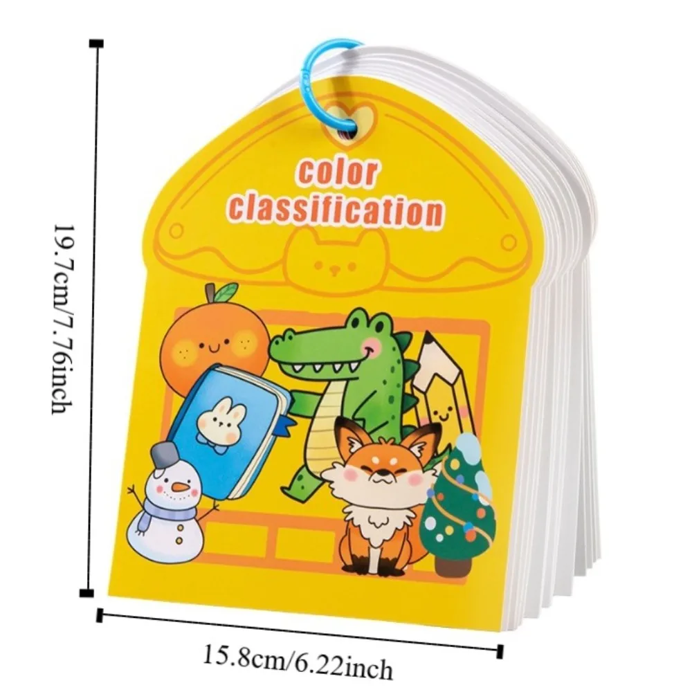 Repeated Pasting Montessori Quiet Busy Book Color Classification Education Cognition DIY Paste Material Kit DIY Cartoon