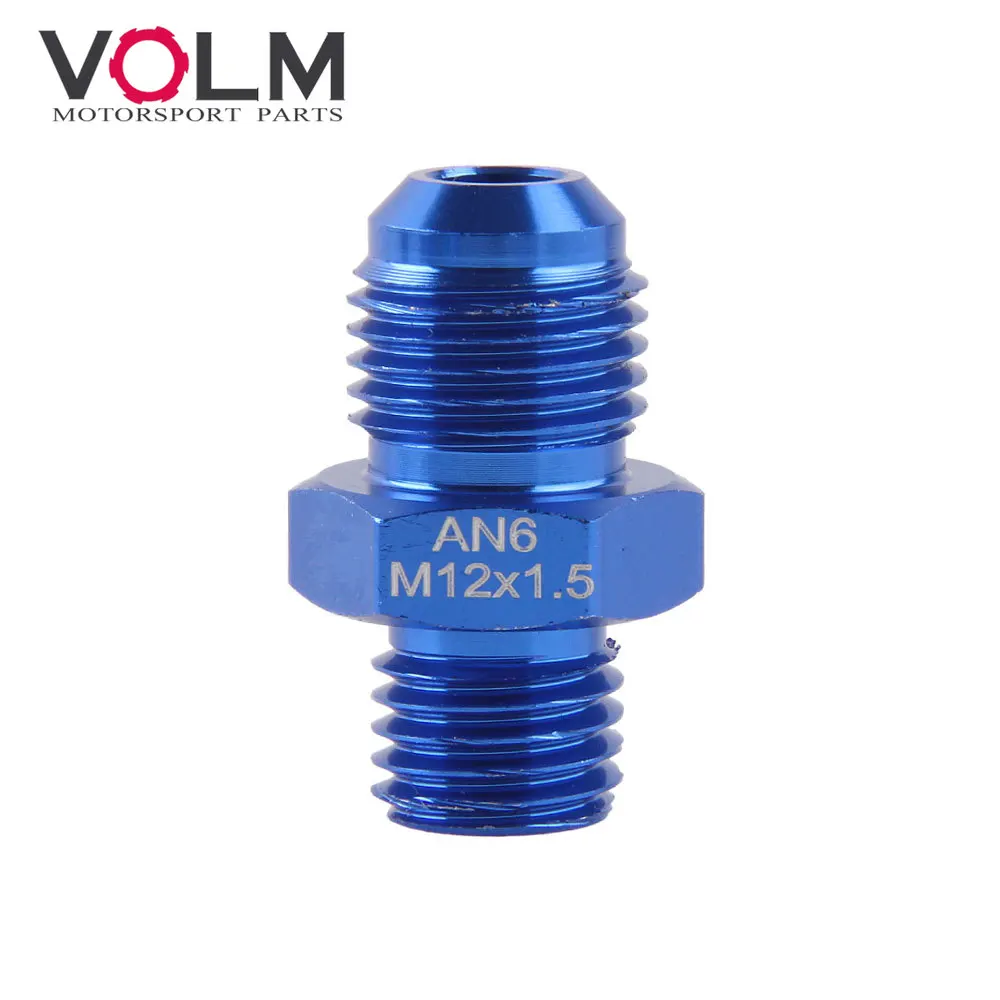 -6AN male M12 P1.5 M12 * 1.5 M12 x 1.5 to -6an an6 an 6 male adaptor adapter Fitting