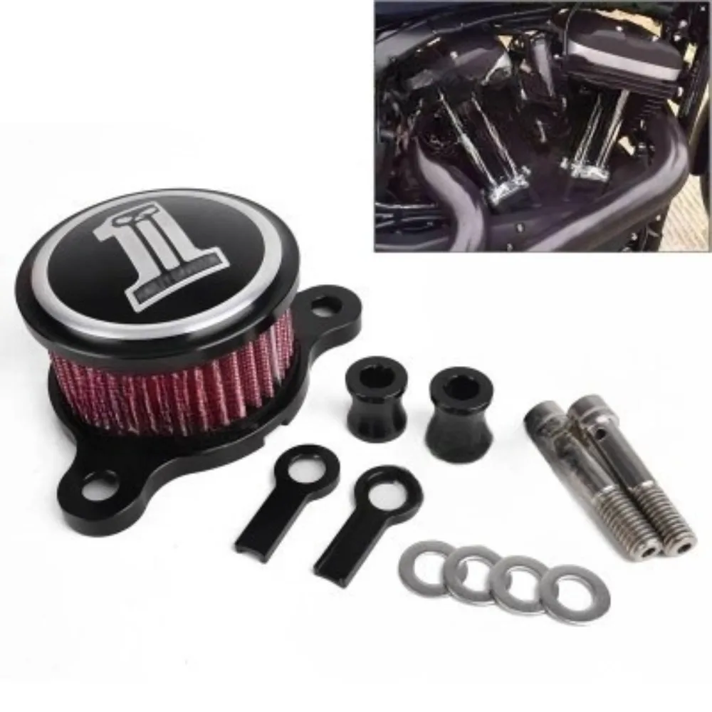 

Motorcycle accessories, suitable for Harley XL883/1200 X48 motorcycle modification CNC aluminum one-word retro air filter