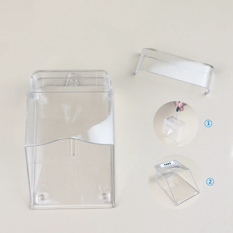 RISE-2X Waterproof Transparent Waterproof Door Bell Cover For Wireless Doorbell Home Door Bell Chime