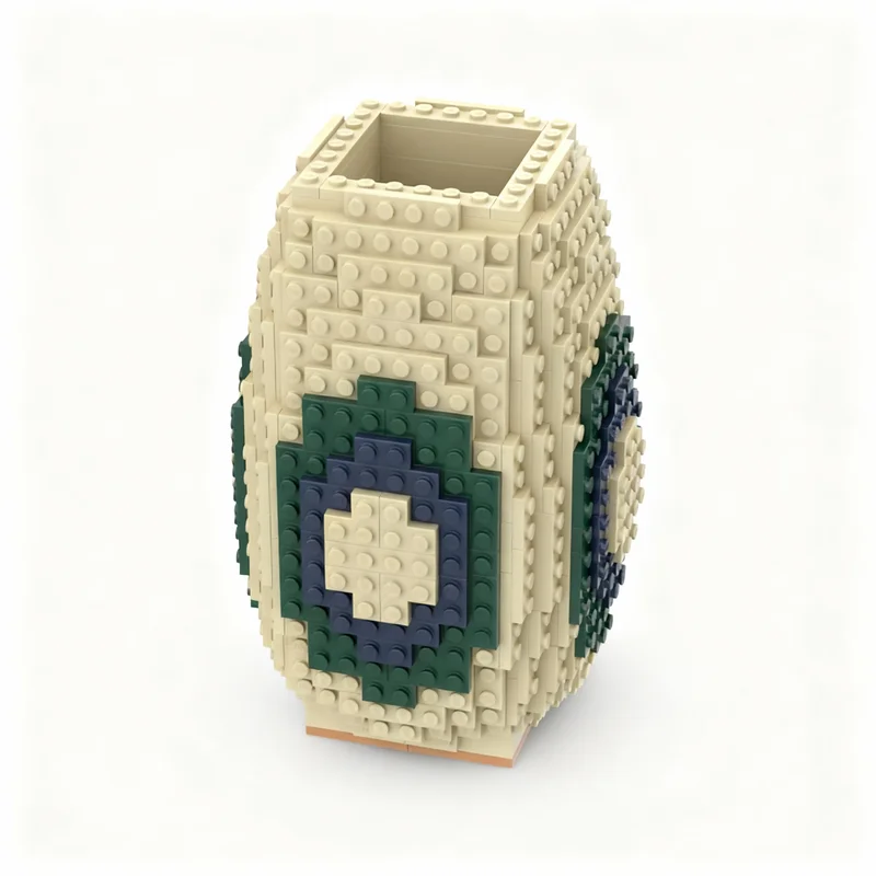 683 pièces MOC Vase à fleurs Modèle botanique Blocs de construction Jouets Architecture Cadeau de Noël Assemblage Créatif Anniversaire Enfants DIY