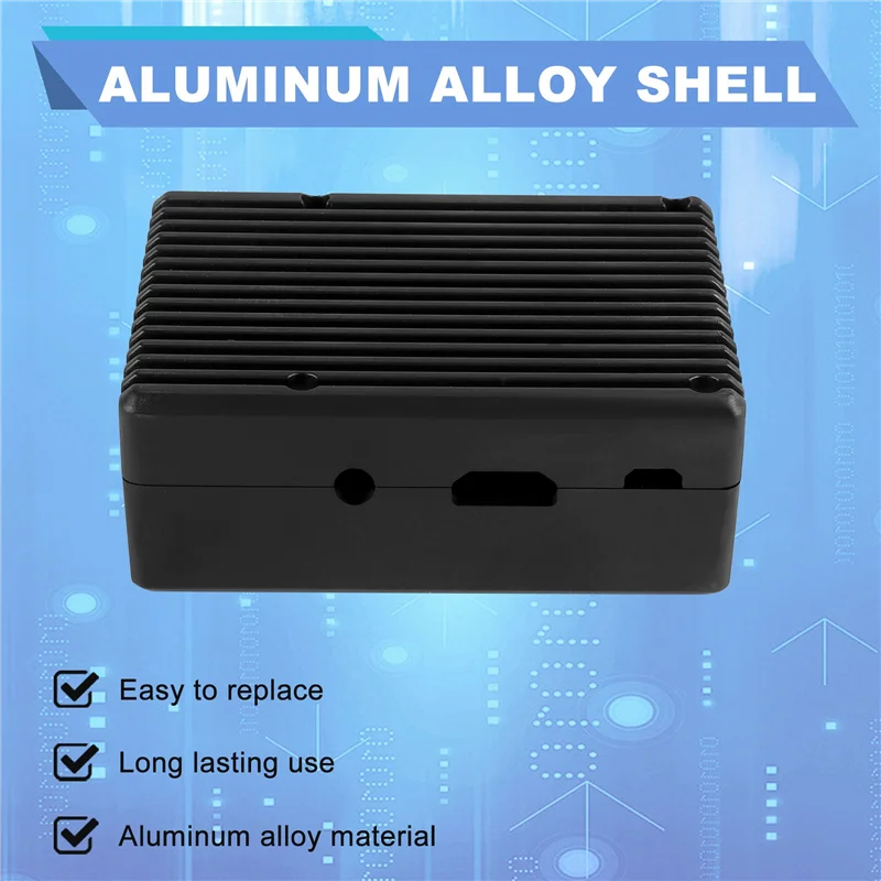 

Durable-For Raspberry Pi 3 Model B Aluminum Alloy Case Cooling Shell Metal Enclosure Heat Dissipation, For Raspberry Pi 3B/3B+,F
