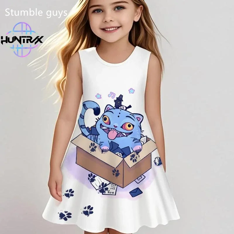 

Kpop Demon Hunters Beach Dress Summer Girls Kids Cartoon Anime Lovely Beach Dress Fashion Sleepwear