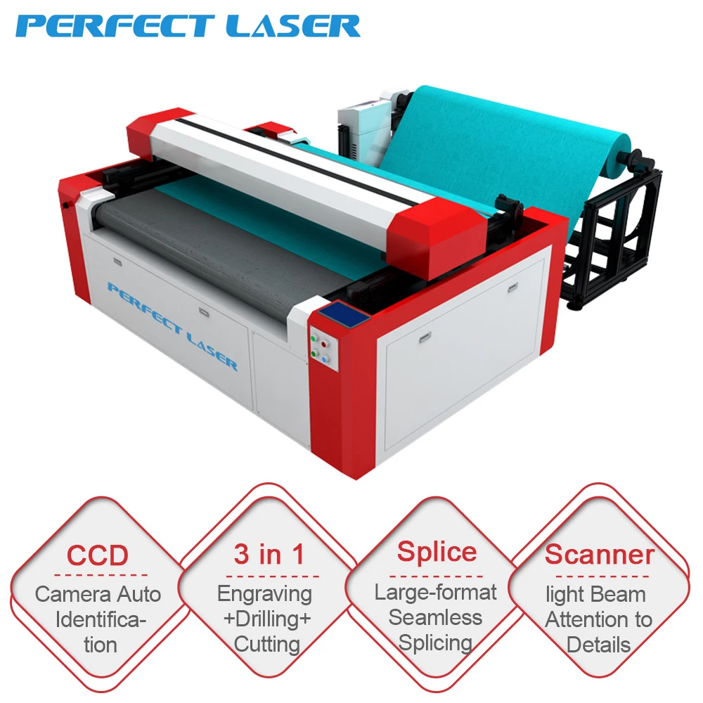 Perfect Laser CO2 Laser Engraving Cutting Machine Large Format Automatic Cutter Engraver for Leather Wood Acrylic Plastic