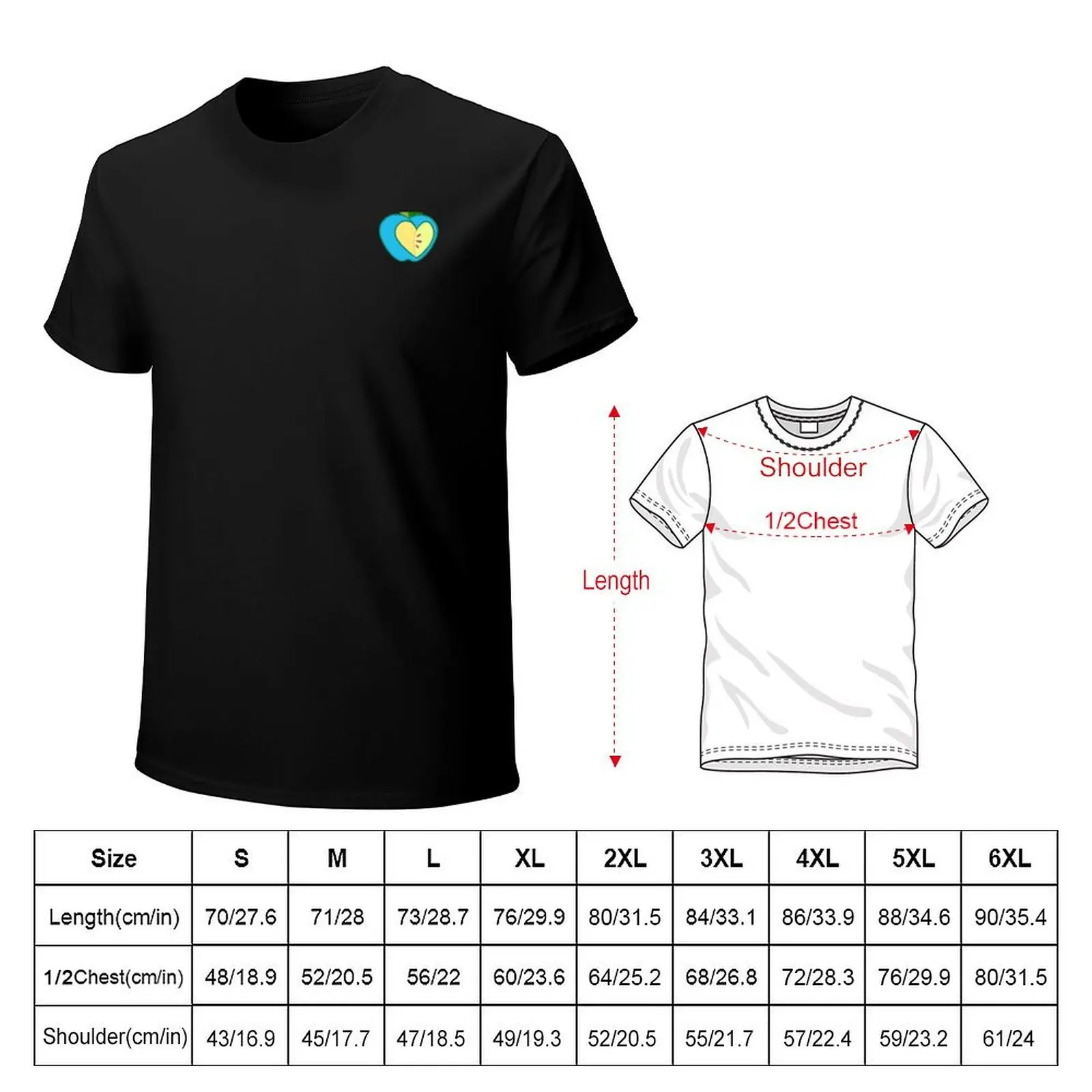 The Cyan Apple by Cyanidas T-Shirt heavyweights Aesthetic clothing Short sleeve tee men