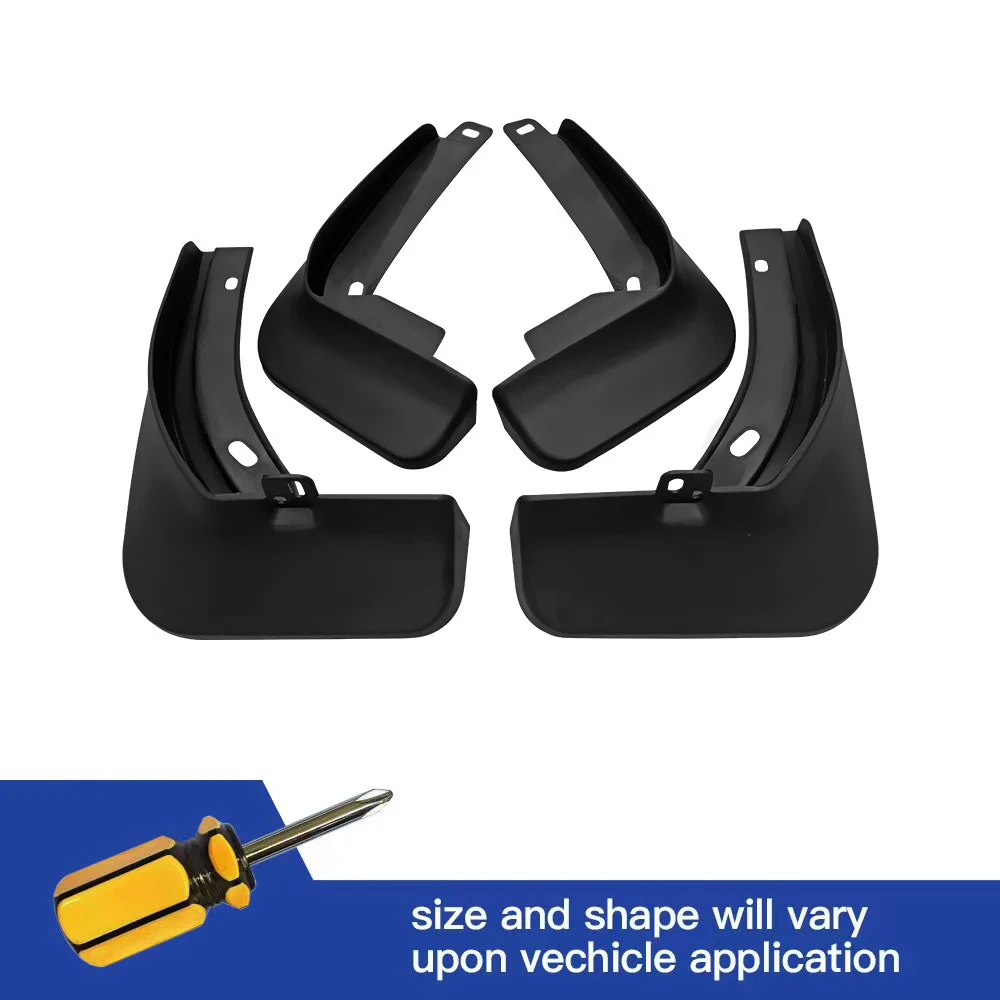 

4Pcs Front & Rear Mud Flaps Splash Guards Mudguards Black For Skoda Rapid 2012 2013 2014 2015 2016 2017