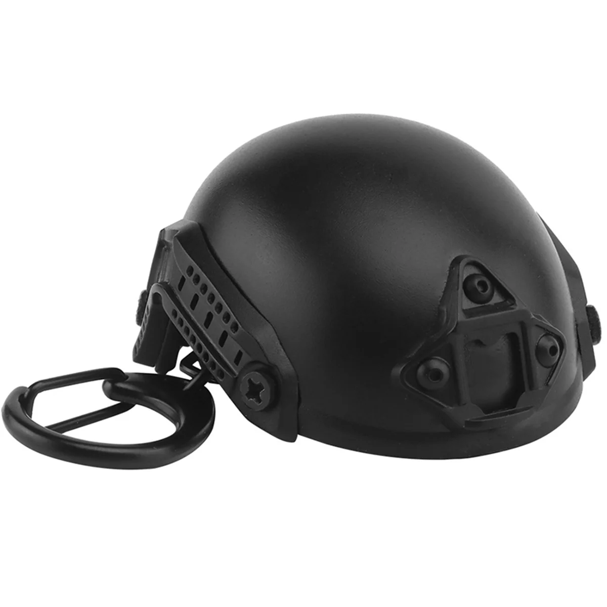 ABNJ Mini Fast Helmet Keychain Fan Accessories Beer Opener Bottle Opener Decrowner Dummy Helmet Shaped Toy Black view 5