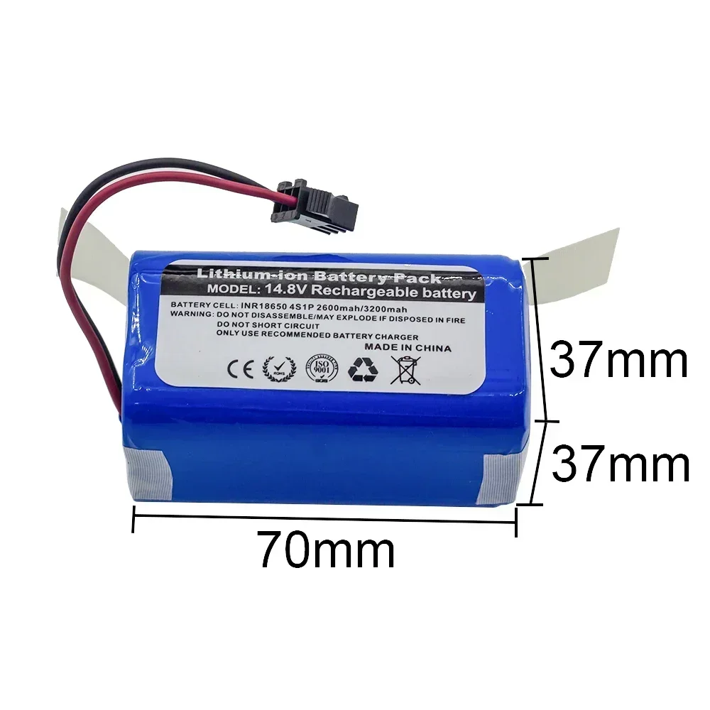 18650 14.8V/14.4V 4S1P 3500mAh Vacuum Cleaner Battery for Panasonic/ILIFE/FLYCO/Eufy/POLARIS/RoboVac/Deebot /Conga Excellence