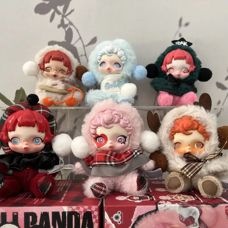 

High Quality Replica Skullpanda Blind Box Winter Symphony Series Vinyl Plush Doll Kawaii Mystery Box Christmas Gift Kids Toys