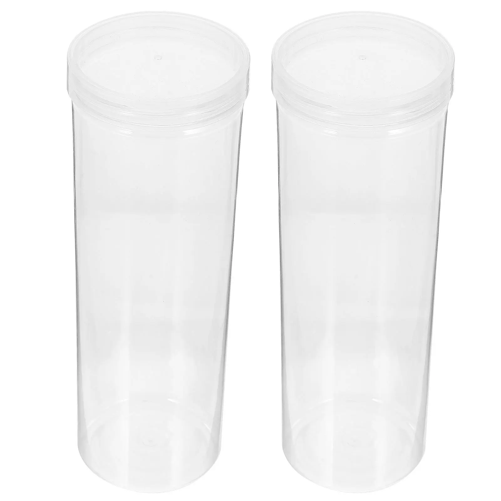 2Pcs Transparent Pen Cases Small Clear Pencil Storage Boxes Lightweight Portable Pen Holders Storage Containers for Pens