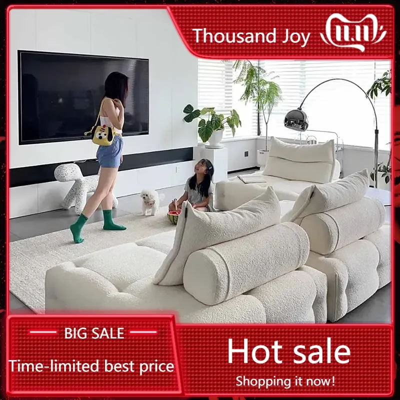 

Fancy Unique Living Room Sofas New Arrival Large Wood Luxury Nordic Lazy Sofa Modern Floor European Divano Apartment Furniture