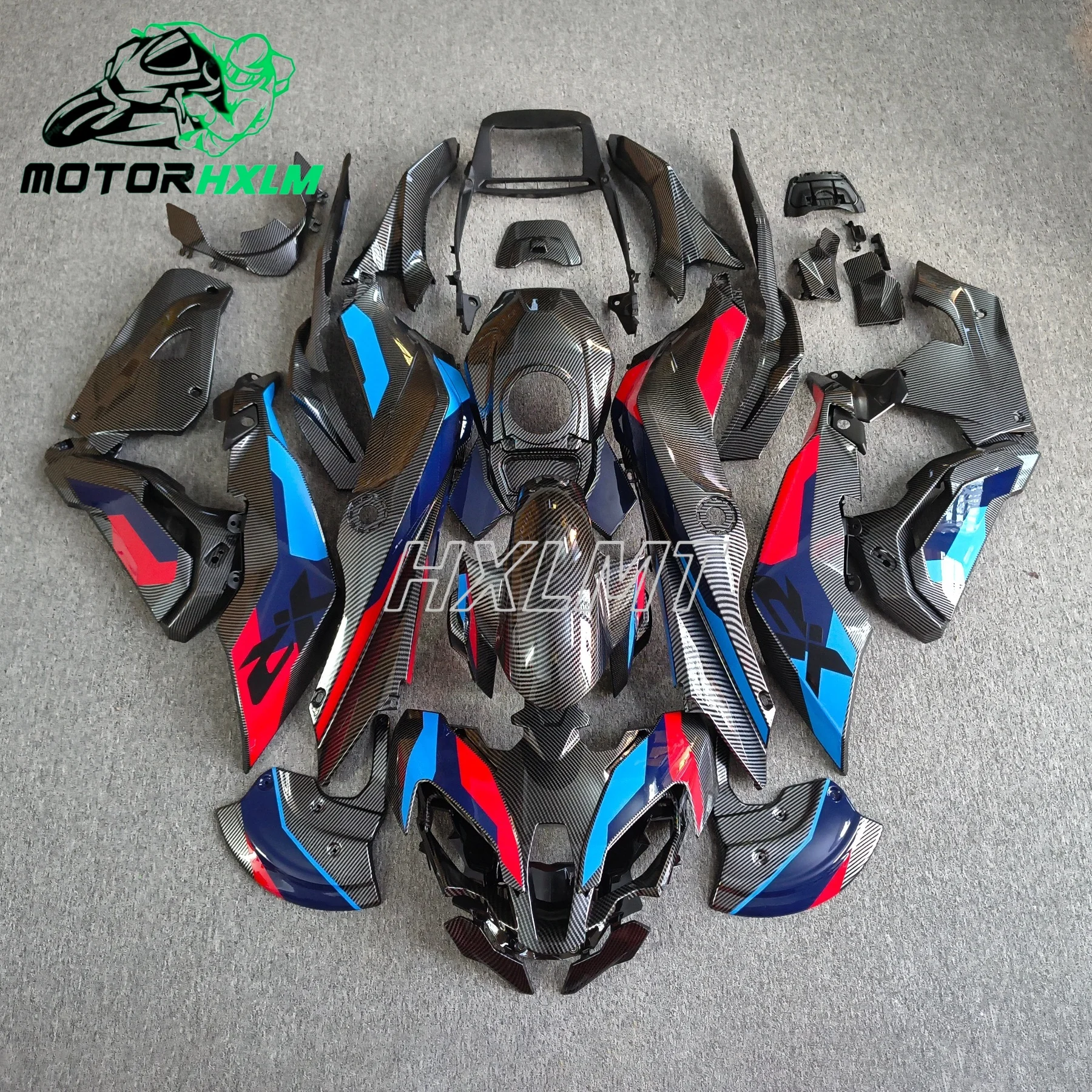 2025 2026 For BMW M1000XR 2023 2024 Carbon Fiber Paint Full Set Fairing Kit