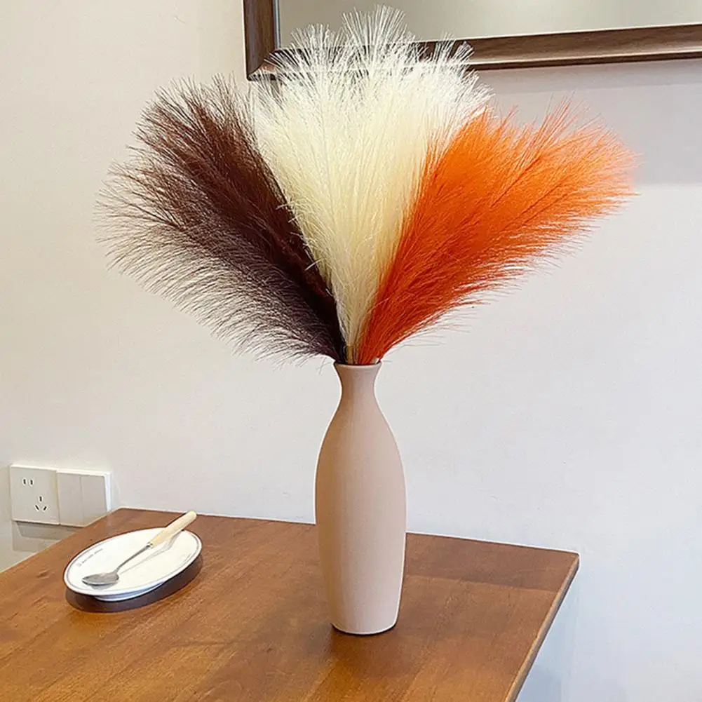 Искусственная пампасная трава для стильного декора свадьбы - 10 шт. реалистичных искусственных центральных элементов