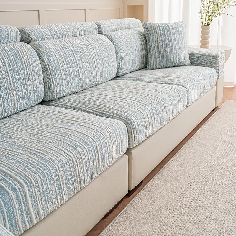 Cooling Elastic Sofa Cover Extensible Sofa Slipcovers Non-slip Armchair Couch Corner Sofa Covers Protector 1/2/3/4/5 Seater