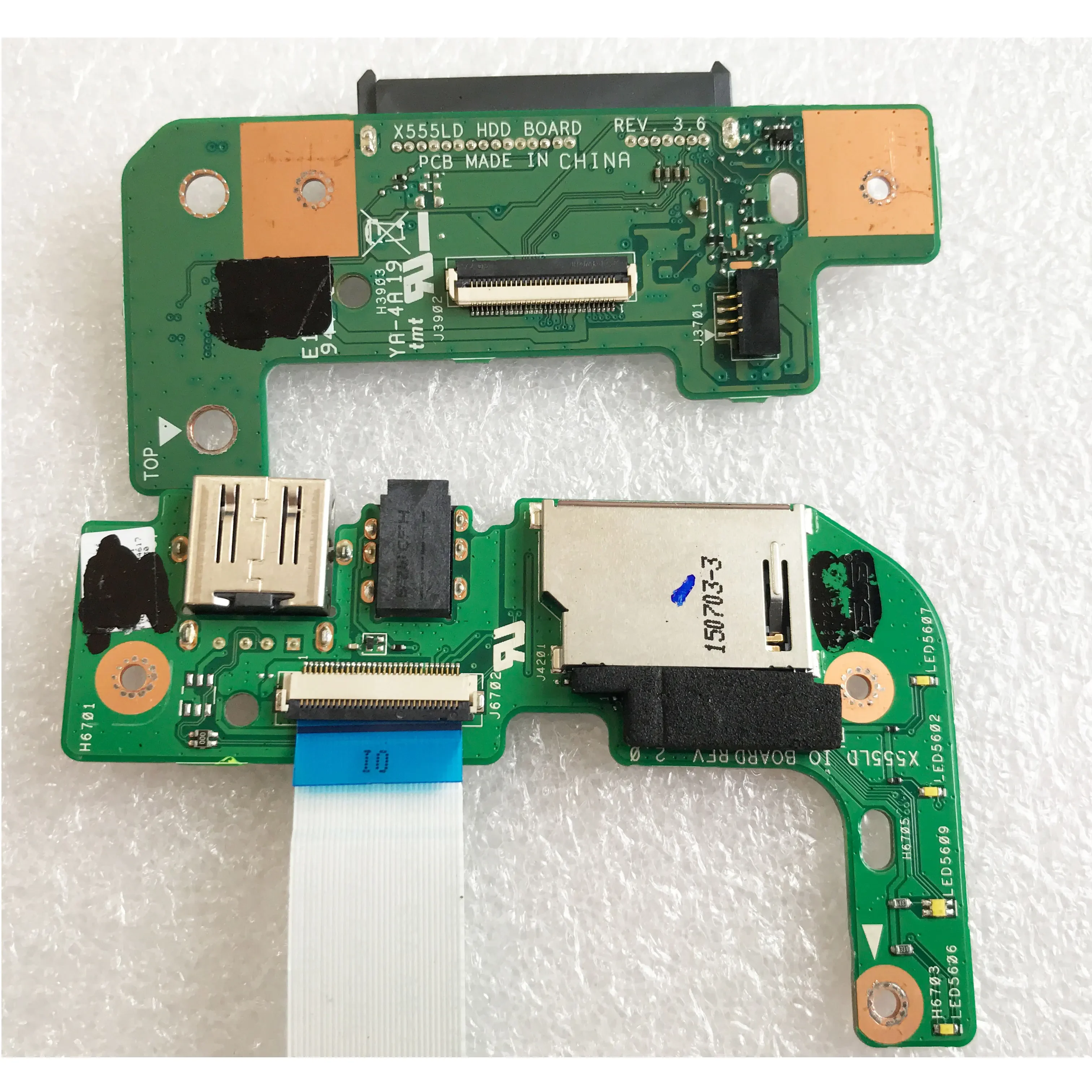 For ASUS X555L X555LD REV 3.6 HDD HDD interface small board audio board reader