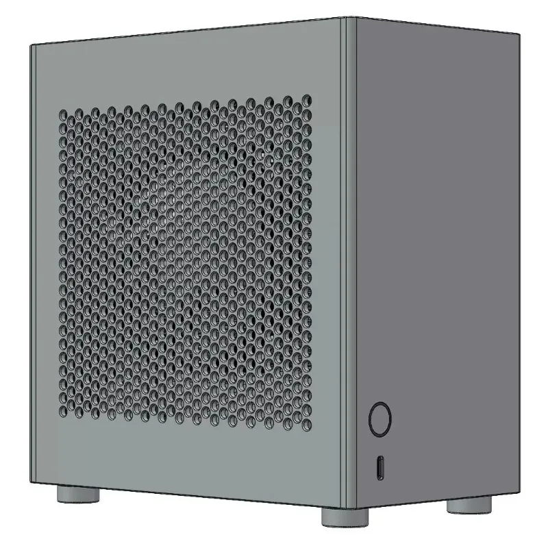 ZS-A4DC/ITX Half Height Chassis, Version V3 \ 4.3L Volume Rtx4060 Knife Card