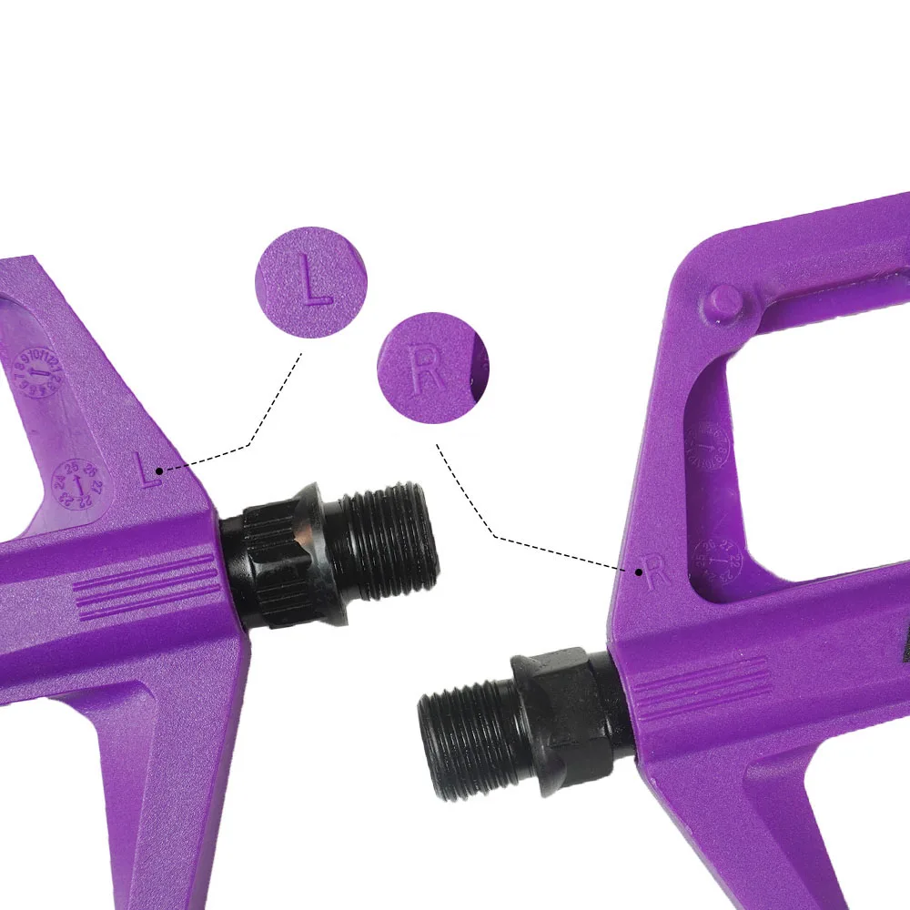 Ultraleichtes Economy-Modell Doppel-DU-Lager Fahrradpedale aus Nylon mit Reflektorstreifen für MTB und Rennräder – Detail 7