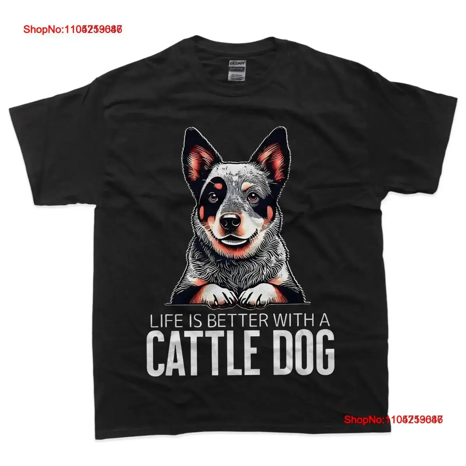 Cattle dog Life is Better T Shirt vintage Washed graphic Slightly Versatile streetwear designer clothes Stretched vintage