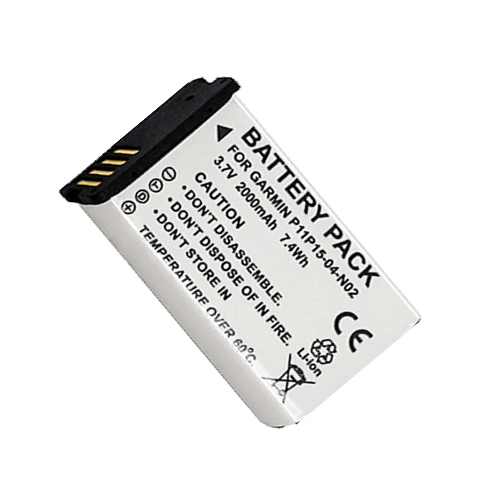 2000mAh 361-00053-00 Battery For GARMIN Montana 650 650T 600 VIRB GPS