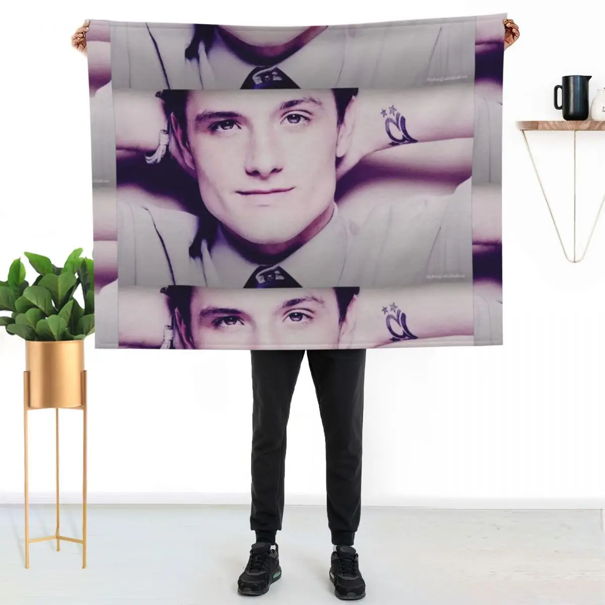 Josh Hutcherson Whistle Meme Throw Blanket Luxury Brand Picnic Flannels Stuffeds Hairys Blankets For Baby Blankets