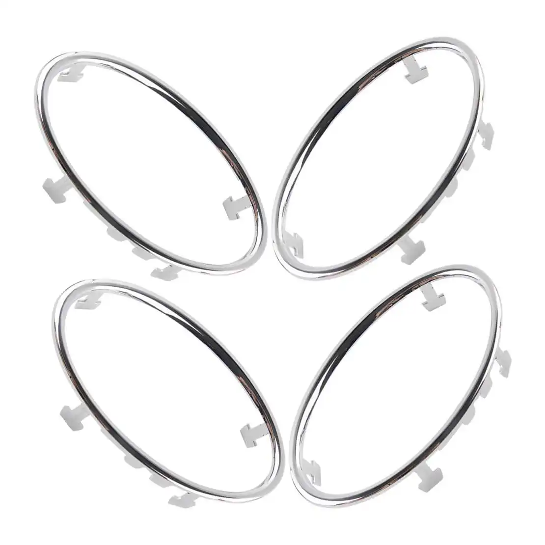 4M51A014L21AE 4Pcs Air Outlet Vent Trim Decoration Circle Fit for Ford Focus 2005 2006 2007 2008 2009 2010 2011 ABS