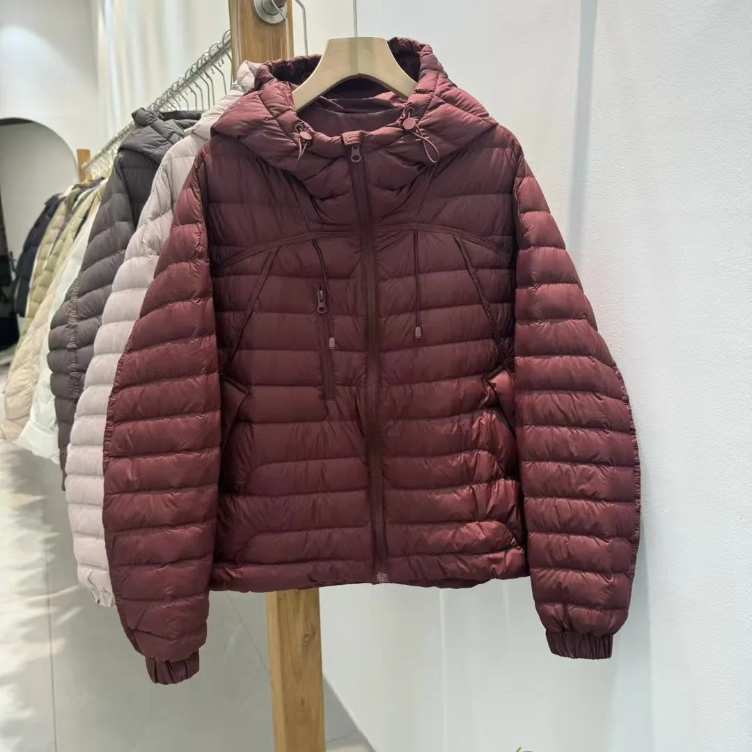 خفيفة الوزن ort Puffer Jaet المرأة مقنعين أسفل معطف 2025 شتاء جديد وصول Tagkita الأبيض دو ريشة ملابس خارجية غير رسمية #1