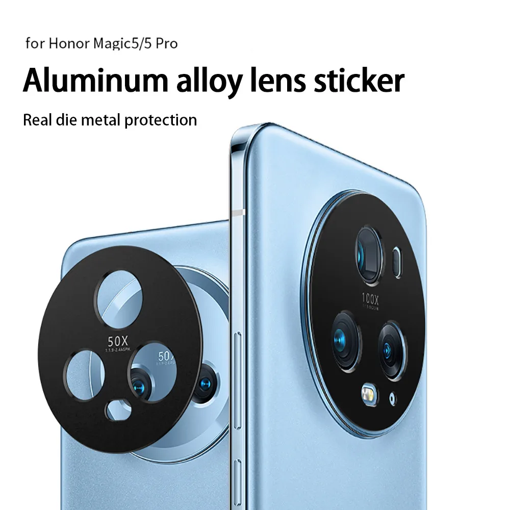 Rear Camera Aluminum Alloy Case For Honor Magic5 Pro 5G Honer Honar Magic 5 5Pro Magic5Pro Shockproof Lens Ring Phone Cover Film