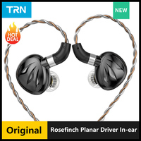TRN Rosefinch Planar Driver In-ear Monitors Earphones Metal Running Noise HIFI Bass Headphones Cancelling Headset for 2023 News