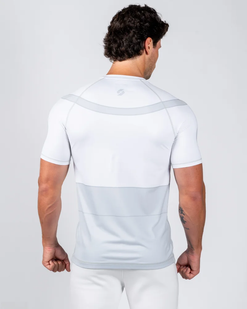 Herren Invincible Omni-Man Kompressions-Rashguard mit kurzen Ärmeln, schnelltrocknendes Fitness-Shirt für MMA, BJJ und Training, Superhelden-Cosplay-Sport-T-Shirt – Detail 11