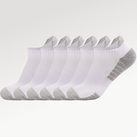 3 Pairs Women Men Socks Thick Towel Bottom Student Cotton Plus Size Sports Ear Mesh Breathable Running Non-slip Boat Ankle Socks