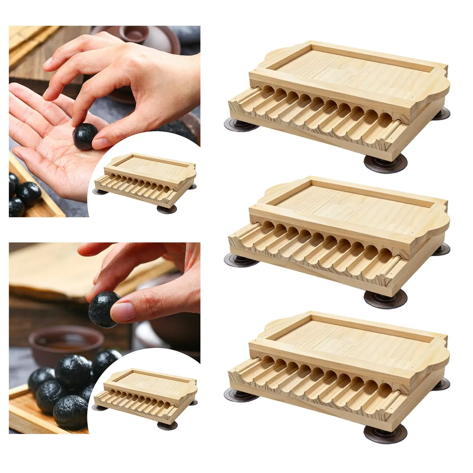 

Деревянная формочка для фрикаделек с антипригарным покрытием, ручной работы, незаменимый кухонный инструмент для домашнего шеф-повара