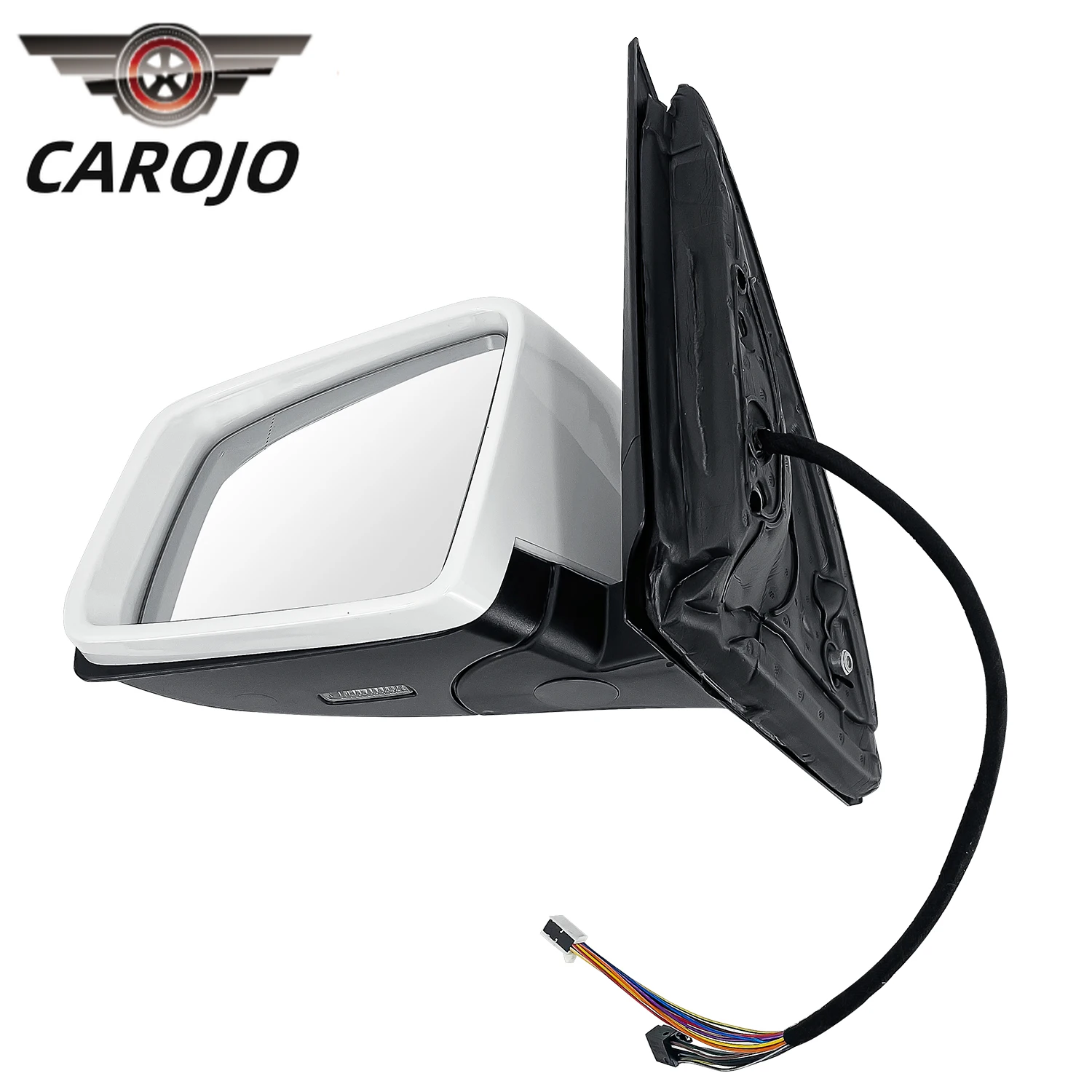 1668100893 White Side Mirror Light Right Passenger Side Compatible with 2012-2019 Mercedes-Benz ML350 GLE350 W/Blind Spot