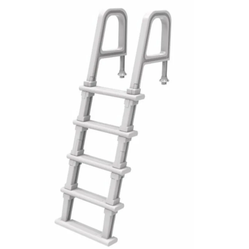 Summer Swimming Ground Pool Ladder - 4 Steps Plastic Accessory for Spa Pool Slide Use