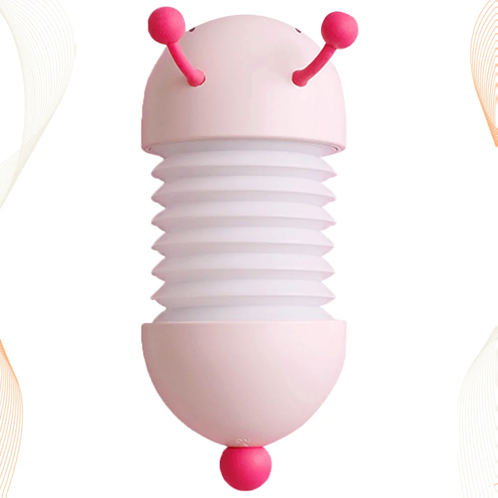 

Caterpillar LED Telescopic Foldable Night Light Pink USB Rechargeable Bedside Lamp for Bedroom Nursery Kids Room Small Reading