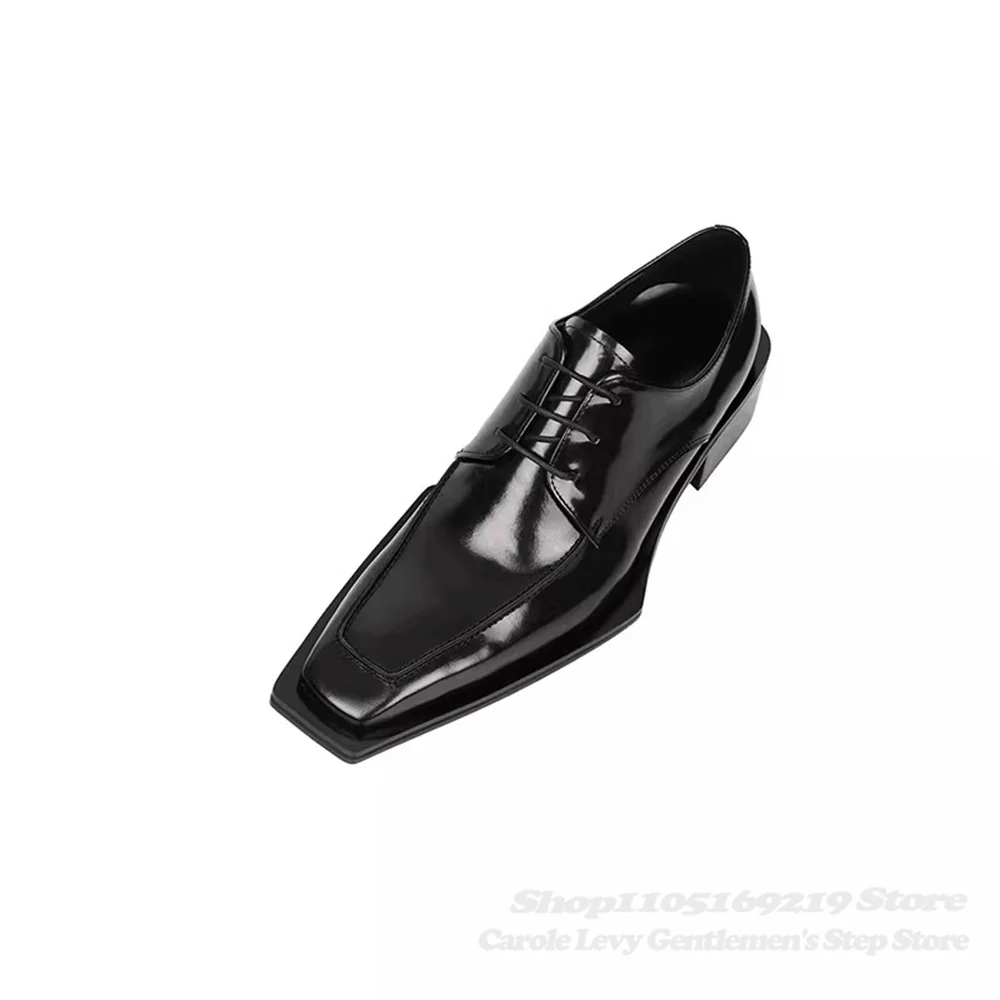 أسود براءات الاختراع والجلود ا - مراجعة Men Shoes Formal وسعره