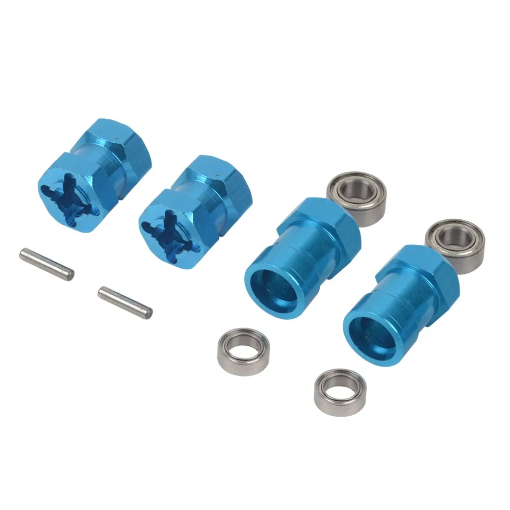 4 個のアルミニウム合金 12mm 六角アダプター タミヤランチボックス CW-01/ ORV モンスタービートル/ビッグフットに適しています