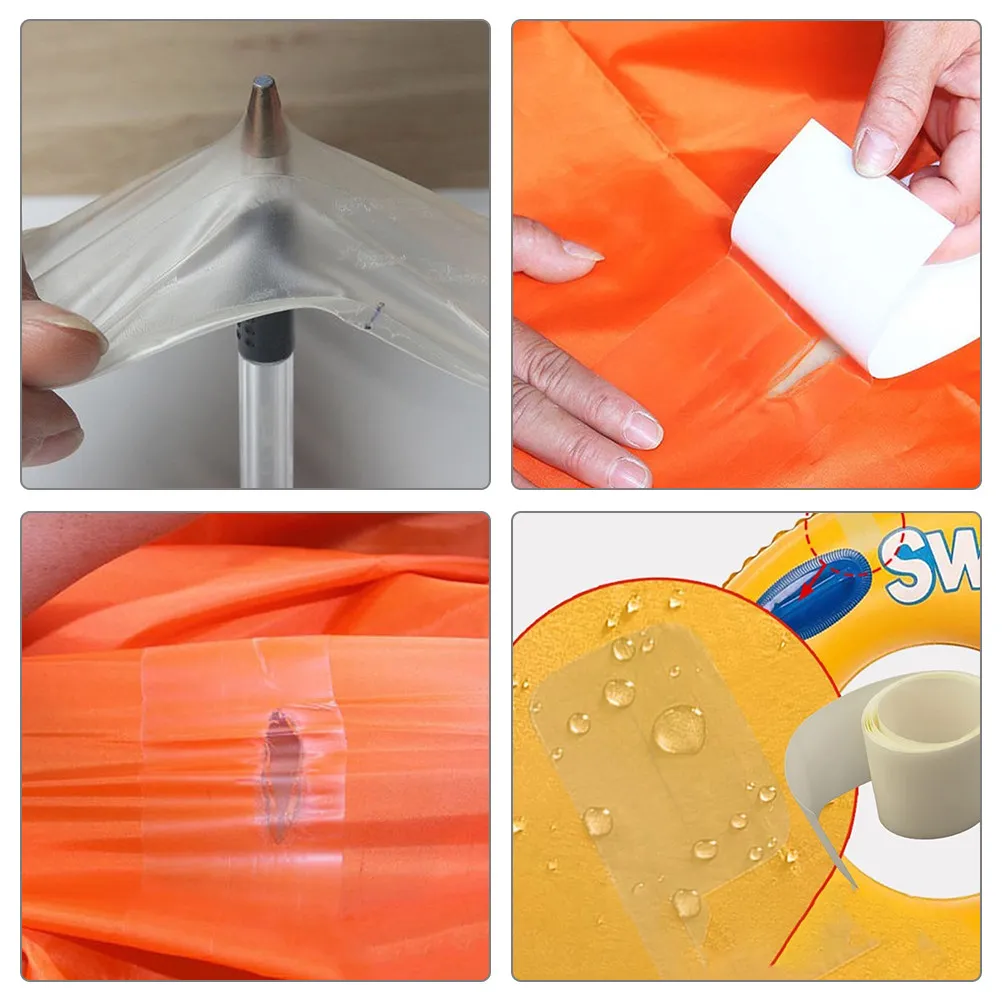 Tpu Swimming Ring Repair Patches 1 Roll Versatile Waterproof Clear Inflatable Pool Mattress Tent Raincoat Wading Pants Outdoor