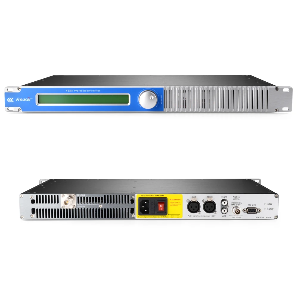 

FMUSER FMT- 50L 50W Radio Broadcasting FM Transmitter + DP100 Dipole FM Antenna For Radio Station, Cinema