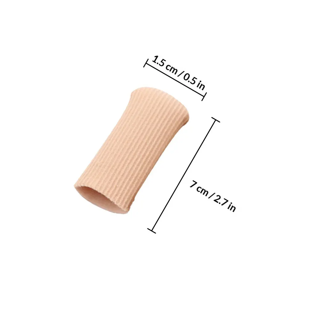 4pcs Toe Protectors Toe Protection Sleeves Elastic Cushion Tubes Blisters Calluses Women Men Durable Breathable Reusable Pain