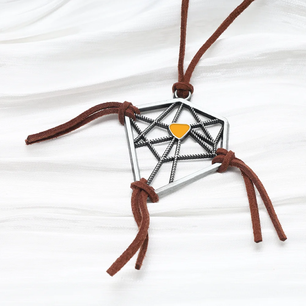 Game Death Stranding Dreamcatcher Necklace Unisex Leather Pendant Necklace Cosplay Clothing Jewelry Accessories Gift For Friends