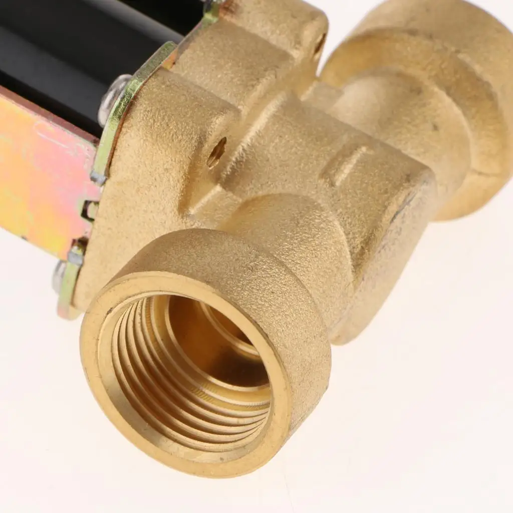 1/2BSP 220V DC Electric Solenoid Brass Plastic for Solar Water Heater