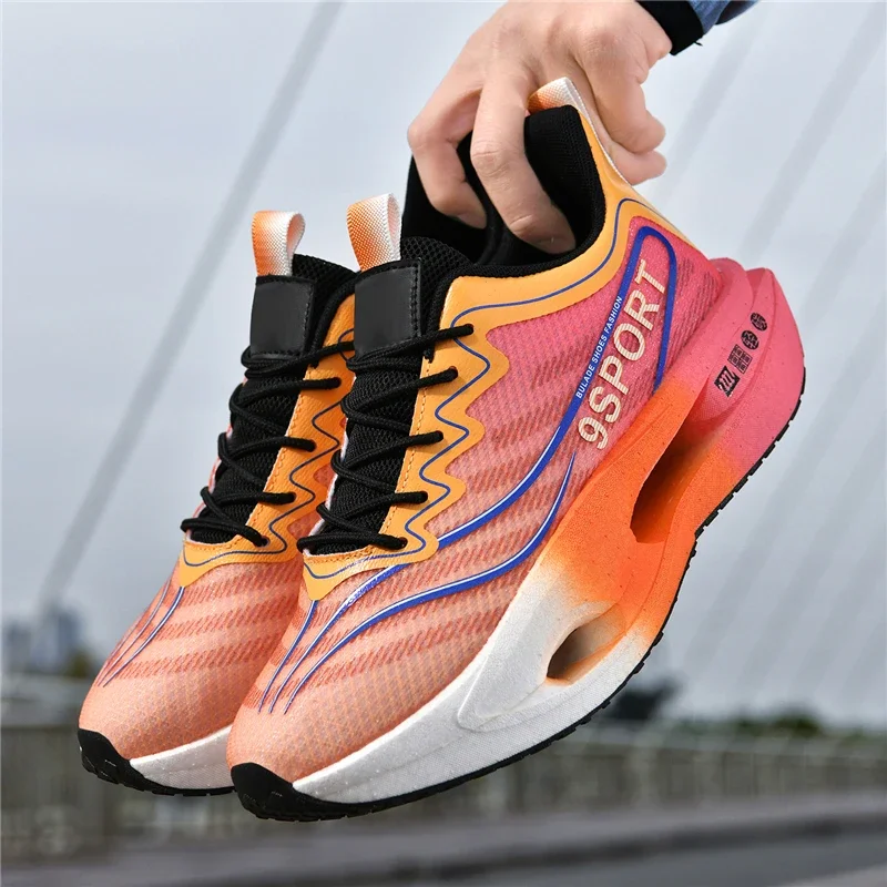 

Men's Fashionable Casual and Comfortable Sports Running Shoes Breathable Fabric Upper Non-Slip and Wear-Resistant Shoes