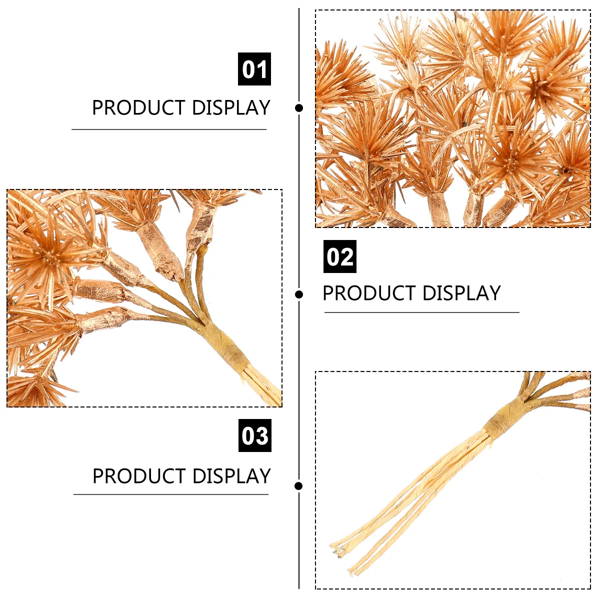 

Artificial Pine Stems Picks for Christmas Cone Sticks Branches Vases Decorating Garlands